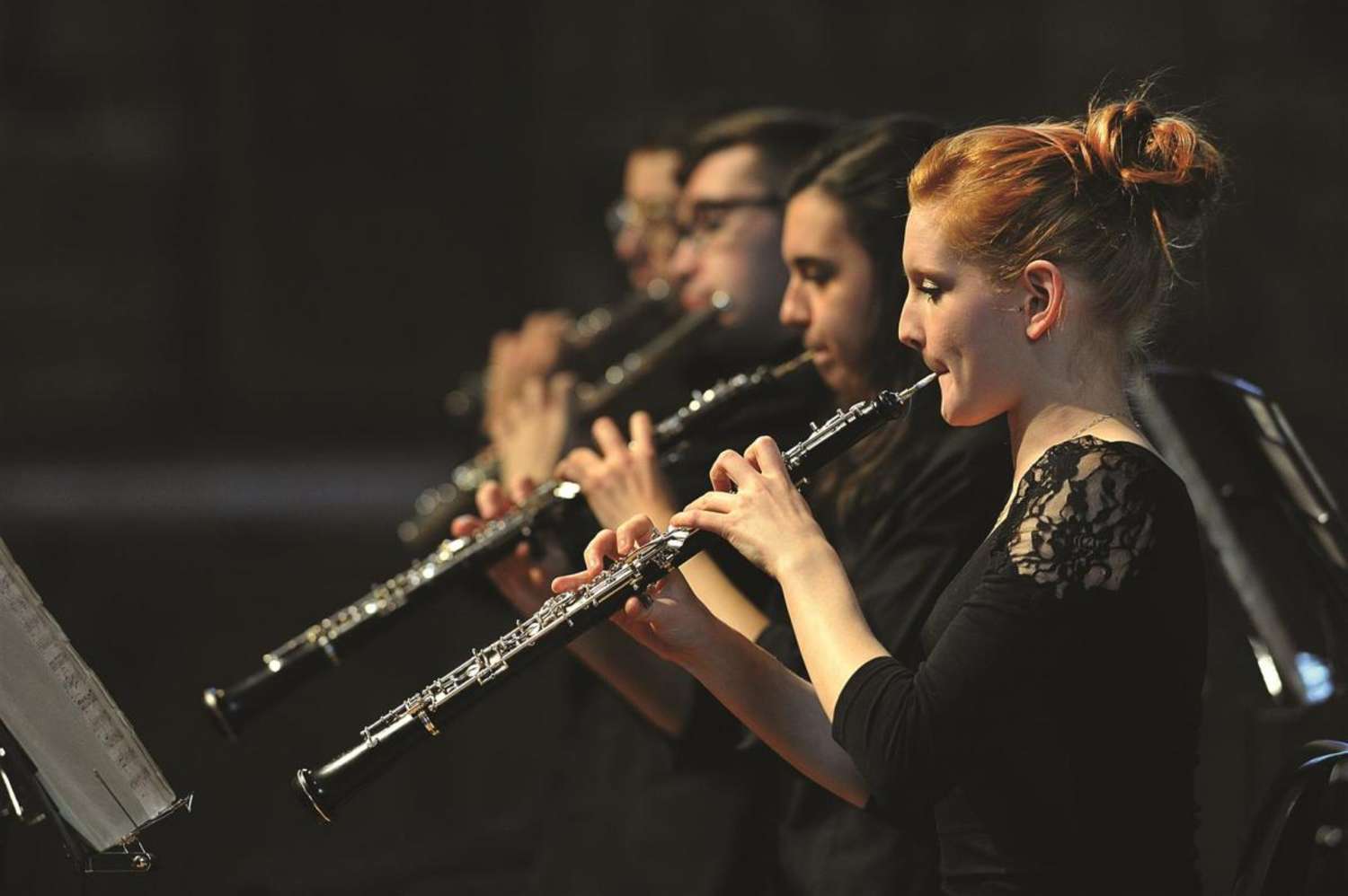 Siobhan Parker, oboe performing at St John's Kirk Perth, September 2013