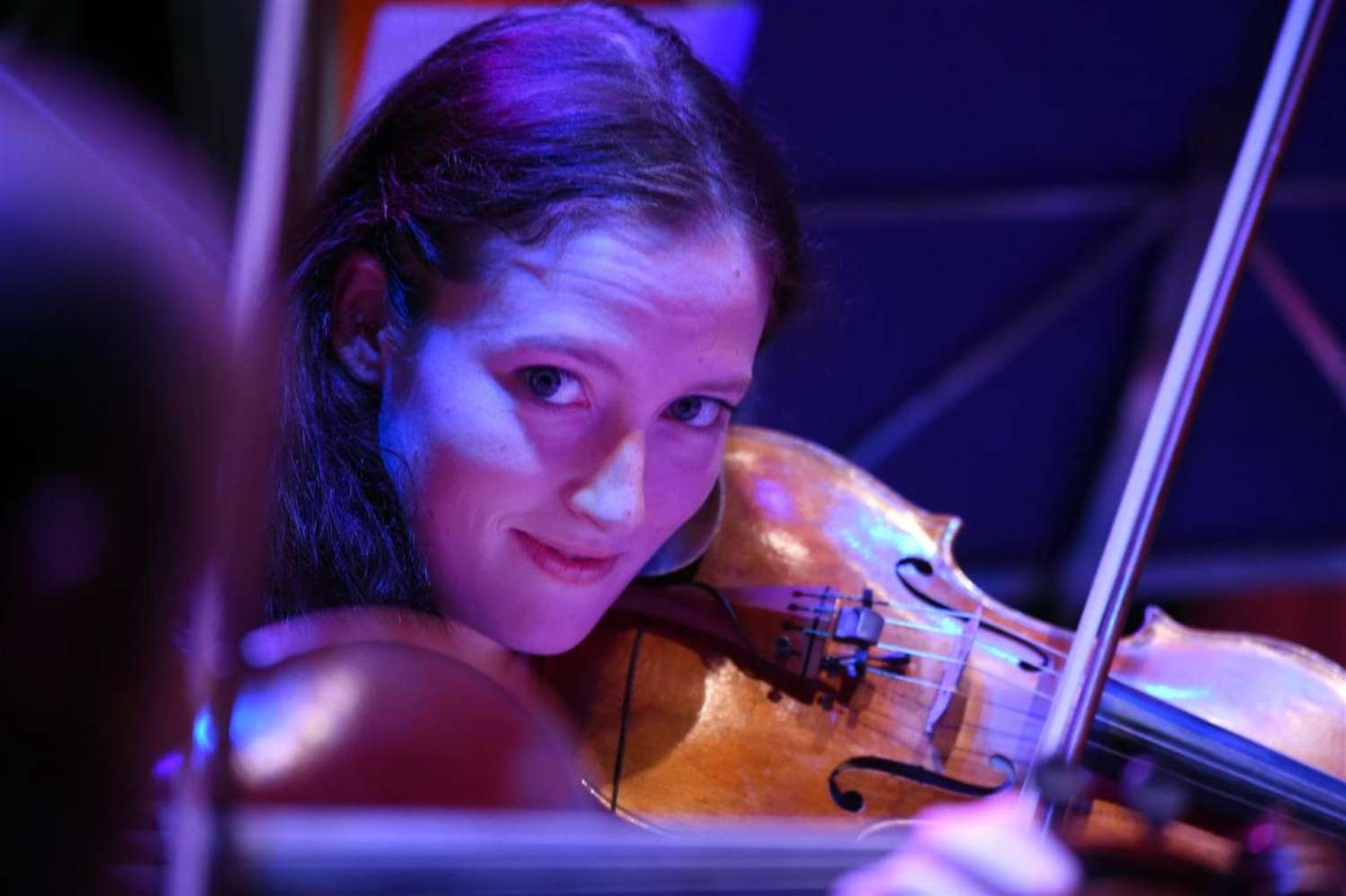 Elanor Gunn on violin for 'Same River Twice' at The Tollbooth 2014
