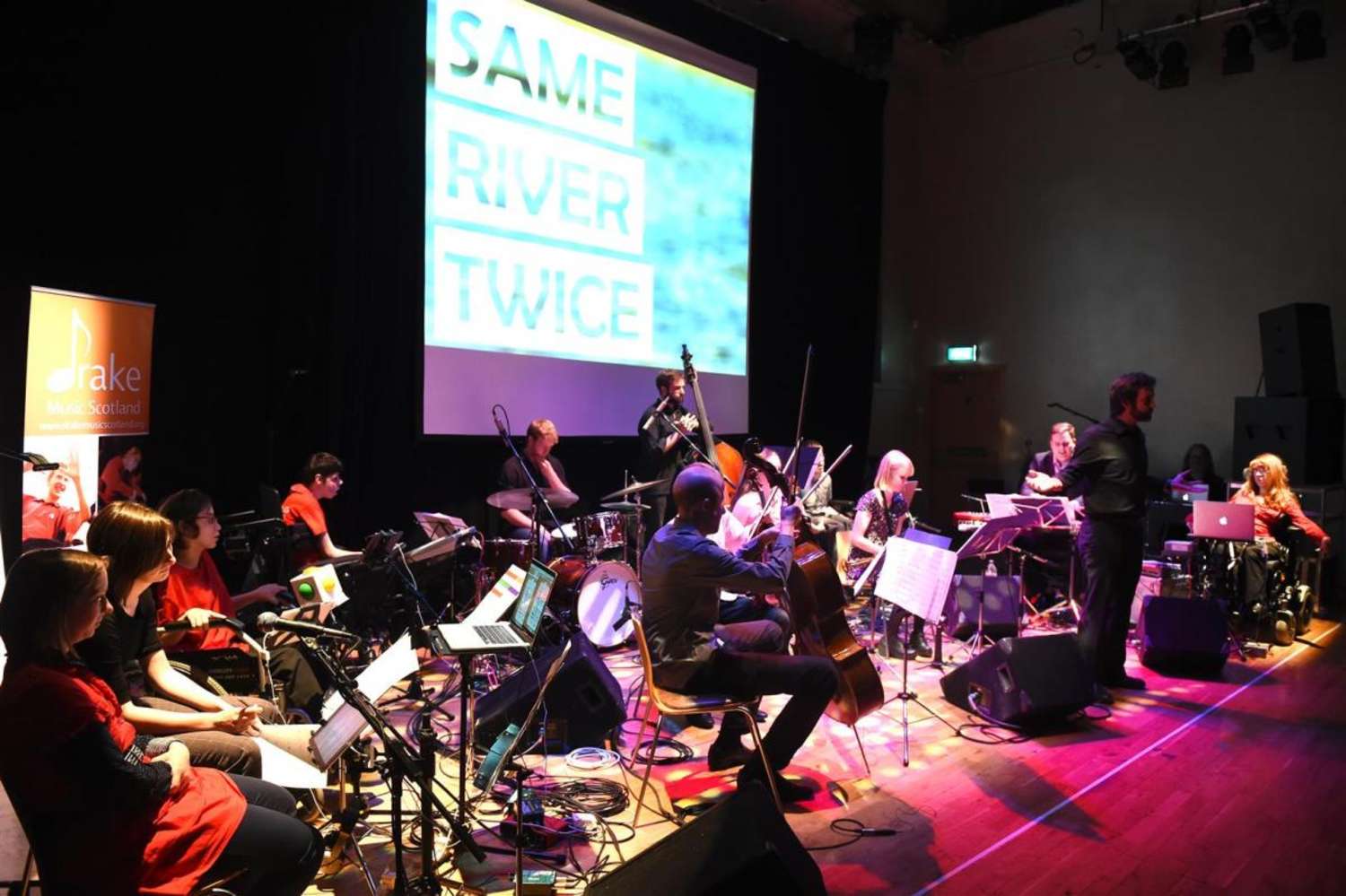 Same River Twice was the musical product of a wonderful collaboration between NYOS Jazz Collective and Drake Music Scotlandâ€™s Digital Ensemble
