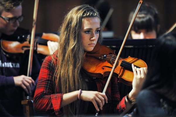 Final rehearsal before the summer concert at Greyfriars Kirk, Edinburgh 2014