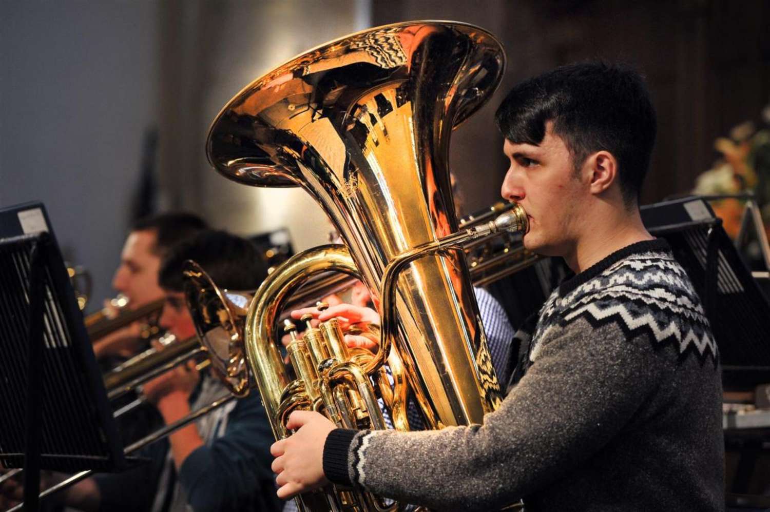 Final rehearsal before the summer concert at Greyfriars Kirk, Edinburgh 2014