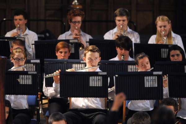 Wind and brass section during the summer concert at Greyfriars Kirk 2014