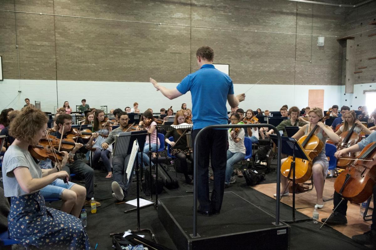 Conductor Michael Francis at summer rehearsals 2014