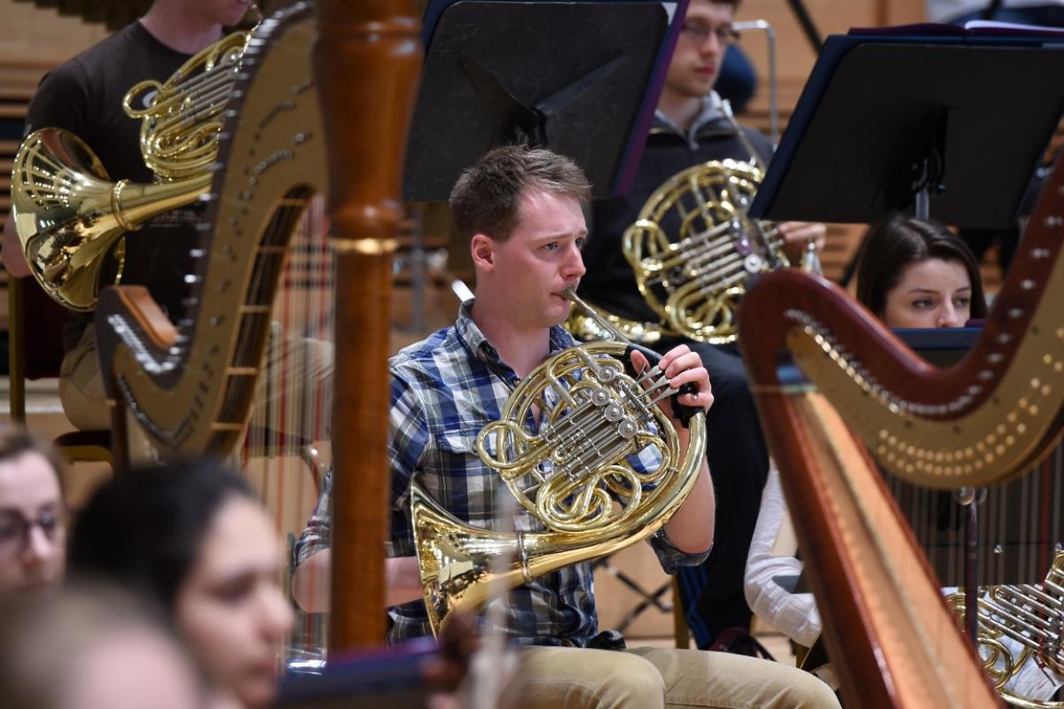 Rehearsals at Glasgow City Halls, April 2015