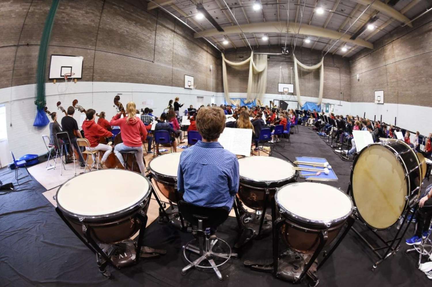 NYOS Junior Orchestra in all its glory at Strathallan School in July 2015