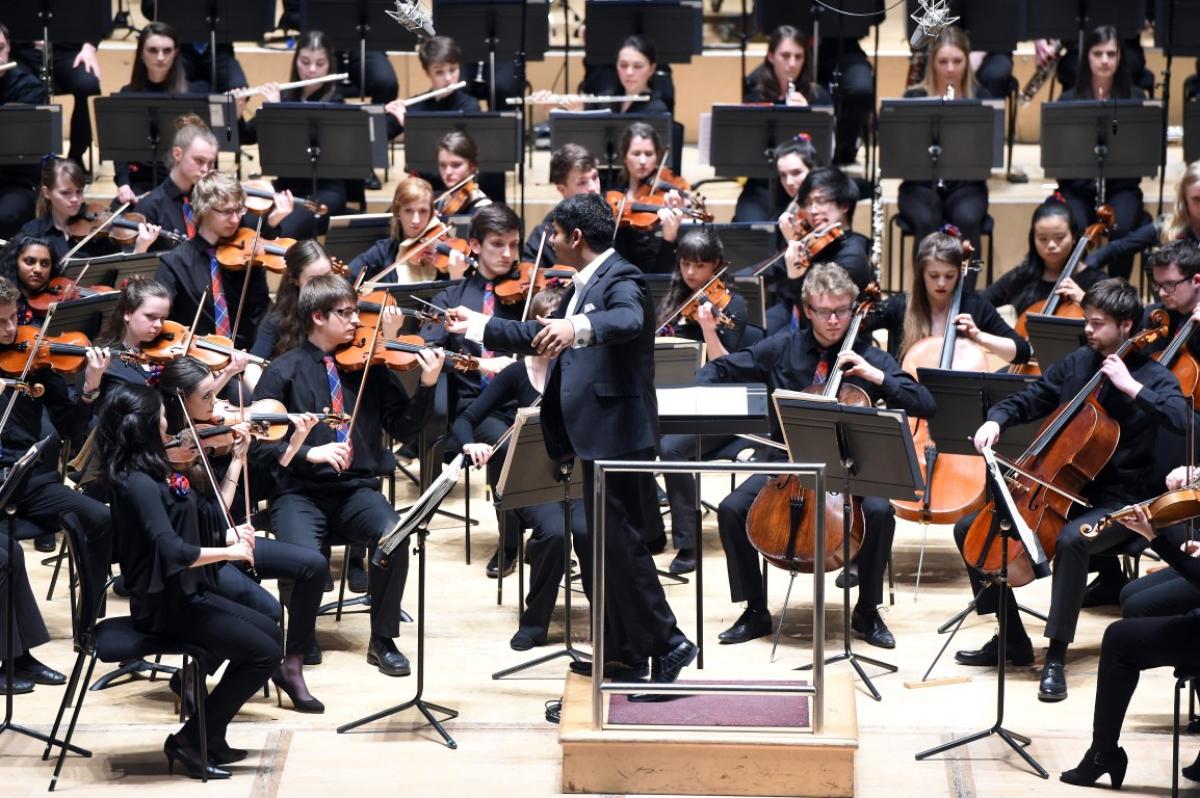 NYOS Symphony Orchestra with conductor Alpesh Chauhan at City Halls, Glasgow 9/4/16