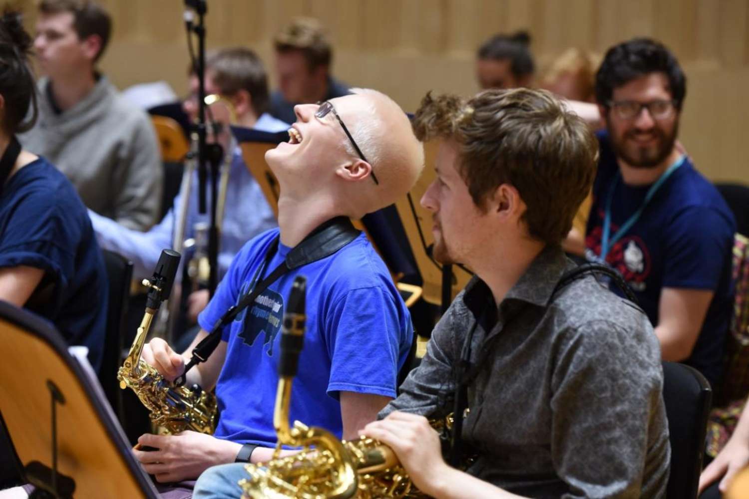 NYOS Jazz Orchestra rehearsing at The RSNO Auditorium GRCH