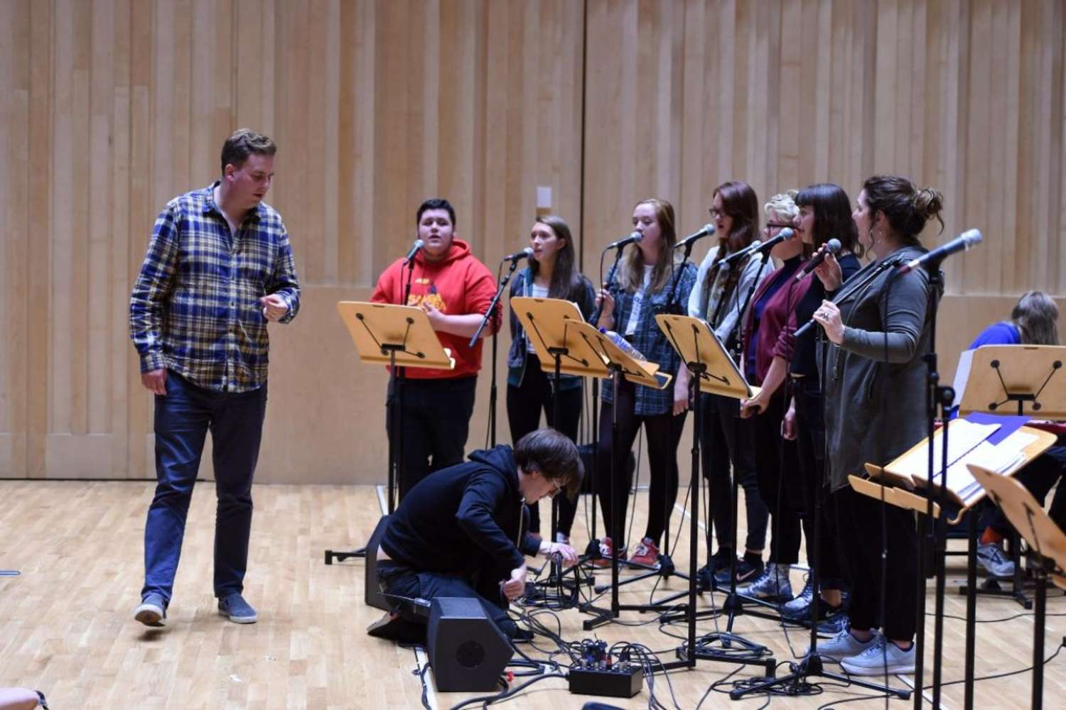 NYOS Jazz Orchestra rehearsing at The RSNO Auditorium GRCH