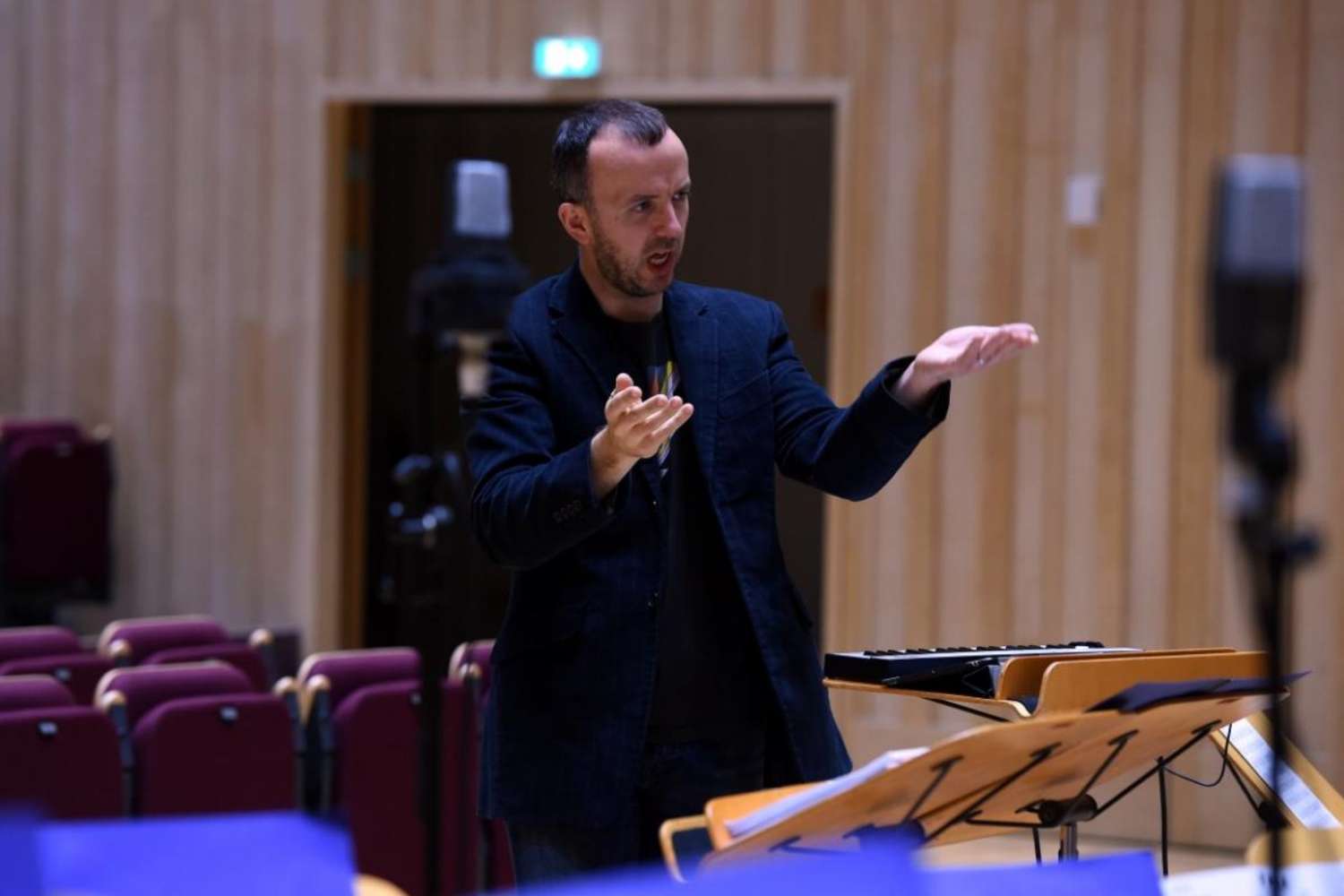 Jules Jackson with NYOS Jazz Access rehearsing at The RSNO Auditorium GRCH