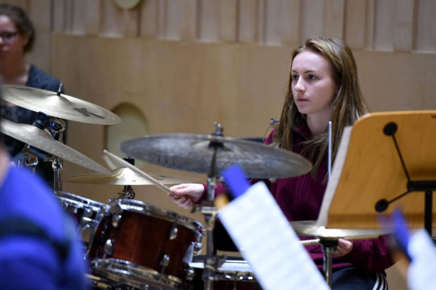 NYOS Jazz Access rehearsing at The RSNO Auditorium GRCH