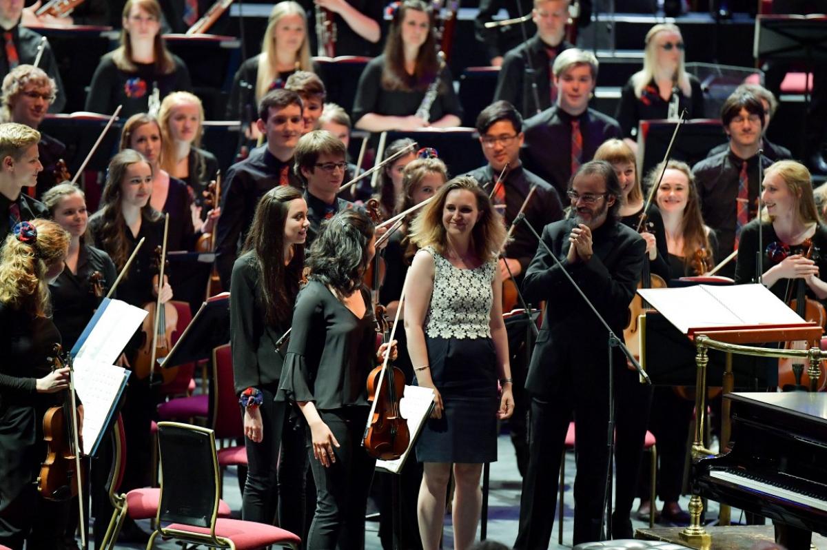 Composer Helen Grime with NYOS Symphony Orchestra