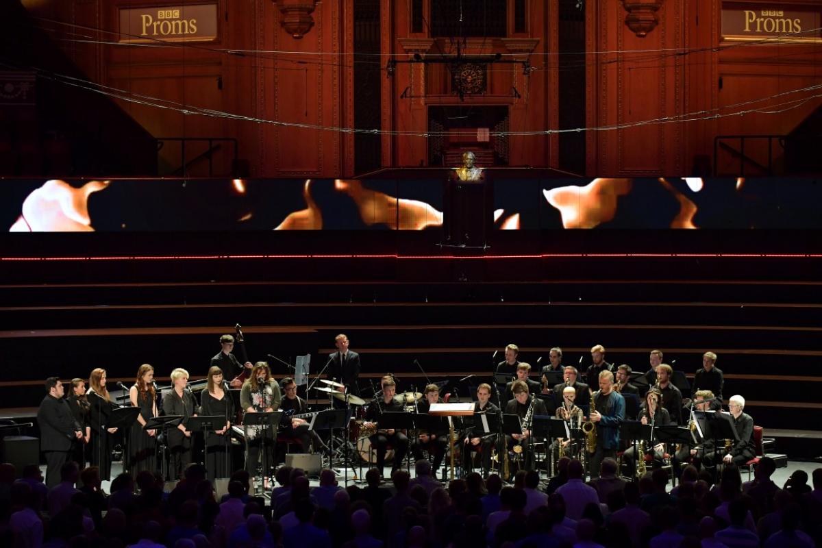 Iain Ballamy with NYOS Jazz Orchestra at the Royal Albert Hall for BBC Proms 2016