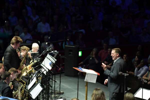 Malcolm Edmonstone with NYOS Jazz Orchestra at the Royal Albert Hall