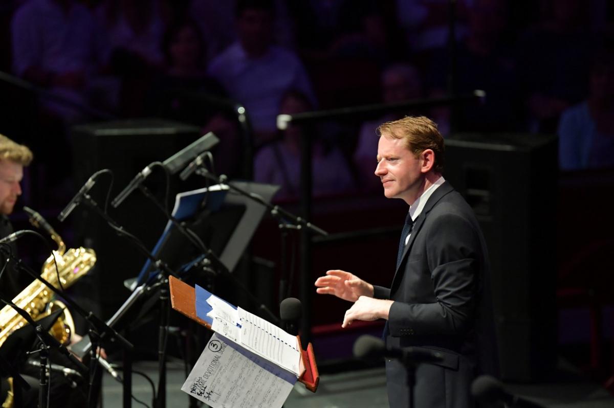 Andrew Bain with NYOS Jazz Orchestra at the Royal Albert Hall