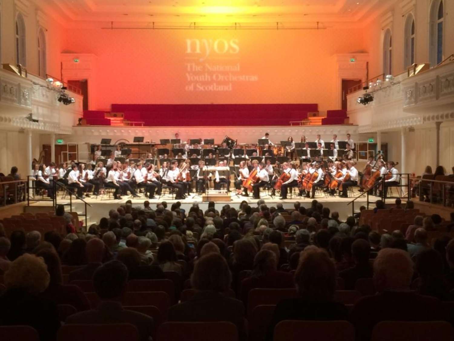 Great audience to watch NYOS Senior Orchestra perform at Glasgow's City Halls, April 2017