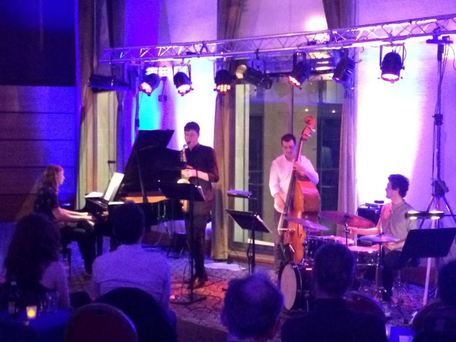 NYOS Jazz Collective performing in the Late Night Studio at Glasgow Royal Concert Hall, 30 April 2017