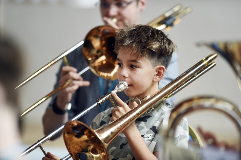 Trombones at Brass Training Ensembles 2018