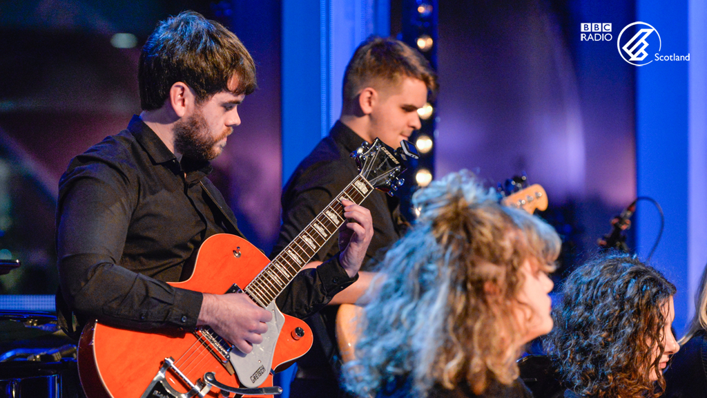 Guitarist Chris Gilday performing at BBC Radio Scotland\'s Jazz Nights at the Quay, October 2018. Photograph by Karen Miller, courtesy of BBC Scotland