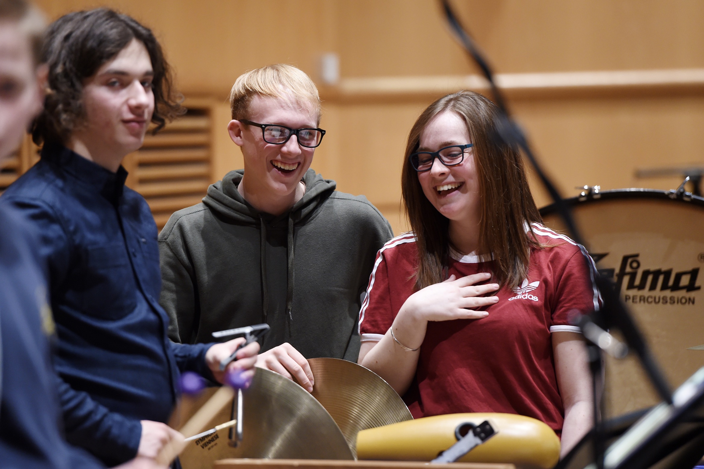 Zach Mitchell, Murray Sedgwick & Caitlin Monaghan, Percussion