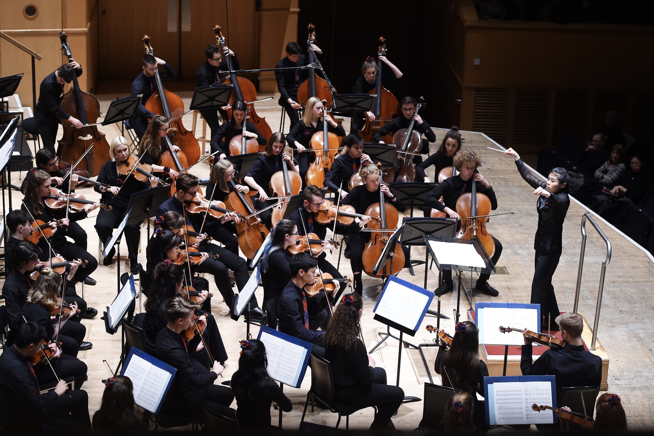Conductor Elim Chan in asction with NYOS Symphony Orchestra during its 40th Anniversary spring concert at GRCH, April 2019